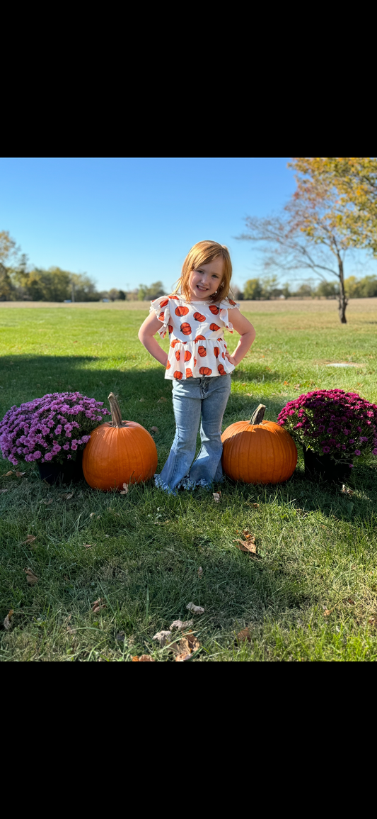 Pumpkin Peplum Shirt 🎃✨ Thread & Co. Boutique, LLC