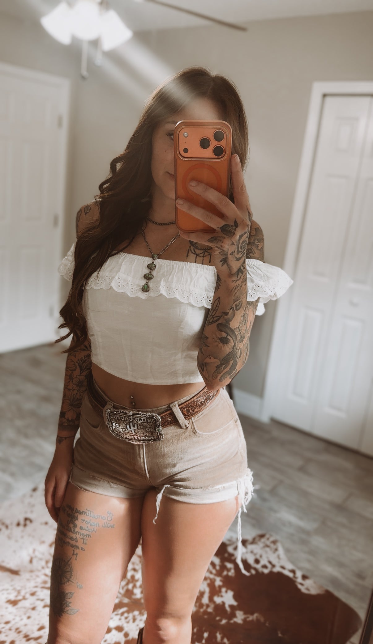 Liv Lace Trim Crop Top Wild Cactus Boutique