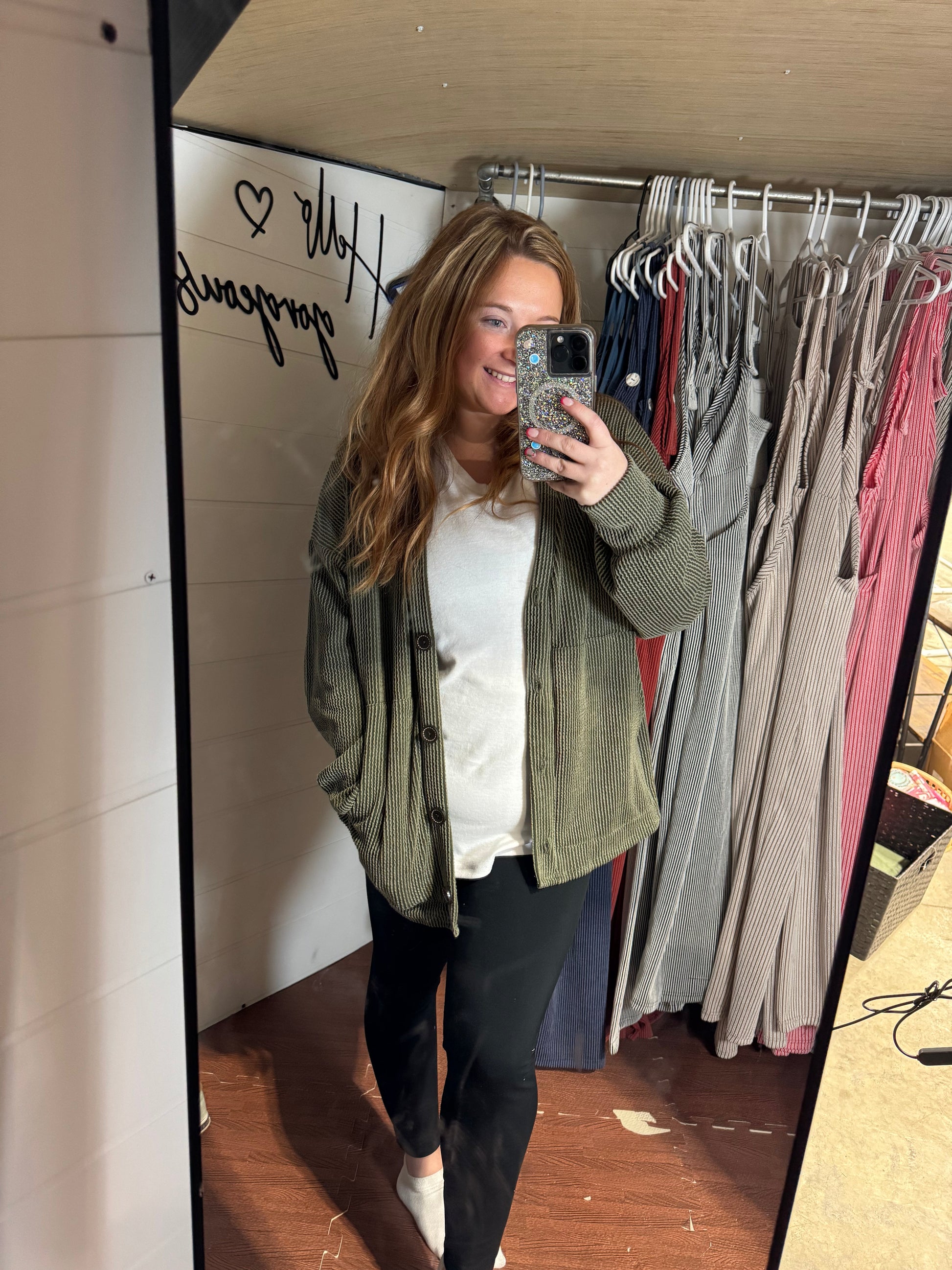 Solid Knit Cardigan Thread & Co. Boutique, LLC