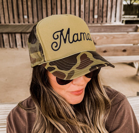 Mama Pocket Trucker Hat *10 Colors Chloe Vs Tank The Boutique