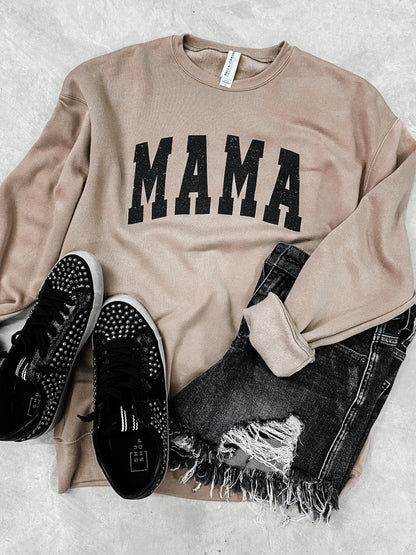 Mama Sweatshirt *Tan (S-2x) Chloe Vs Tank The Boutique