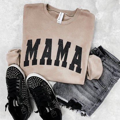 Mama Sweatshirt *Tan (S-2x) Chloe Vs Tank The Boutique