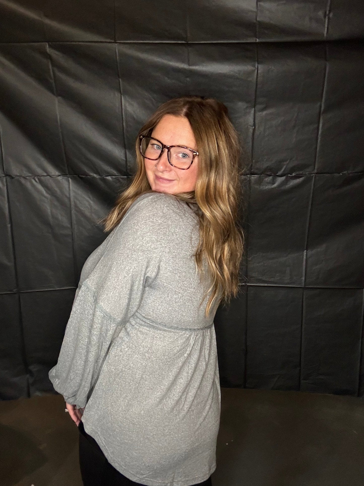 Irregular bottom long sleeve tighten cuff Thread & Co. Boutique, LLC