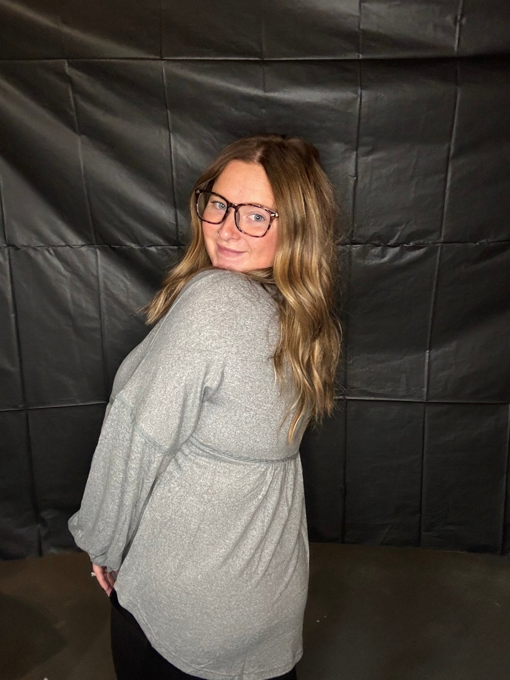 Irregular bottom long sleeve tighten cuff Thread & Co. Boutique, LLC