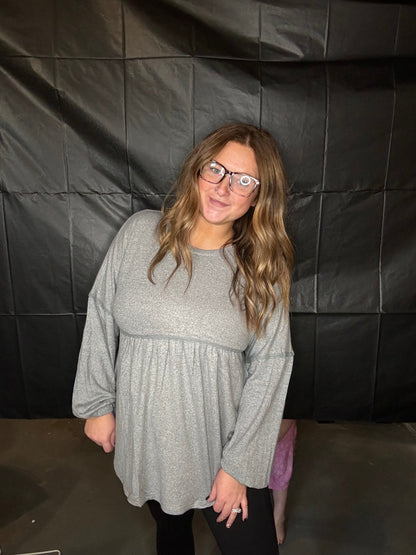 Irregular bottom long sleeve tighten cuff Thread & Co. Boutique, LLC