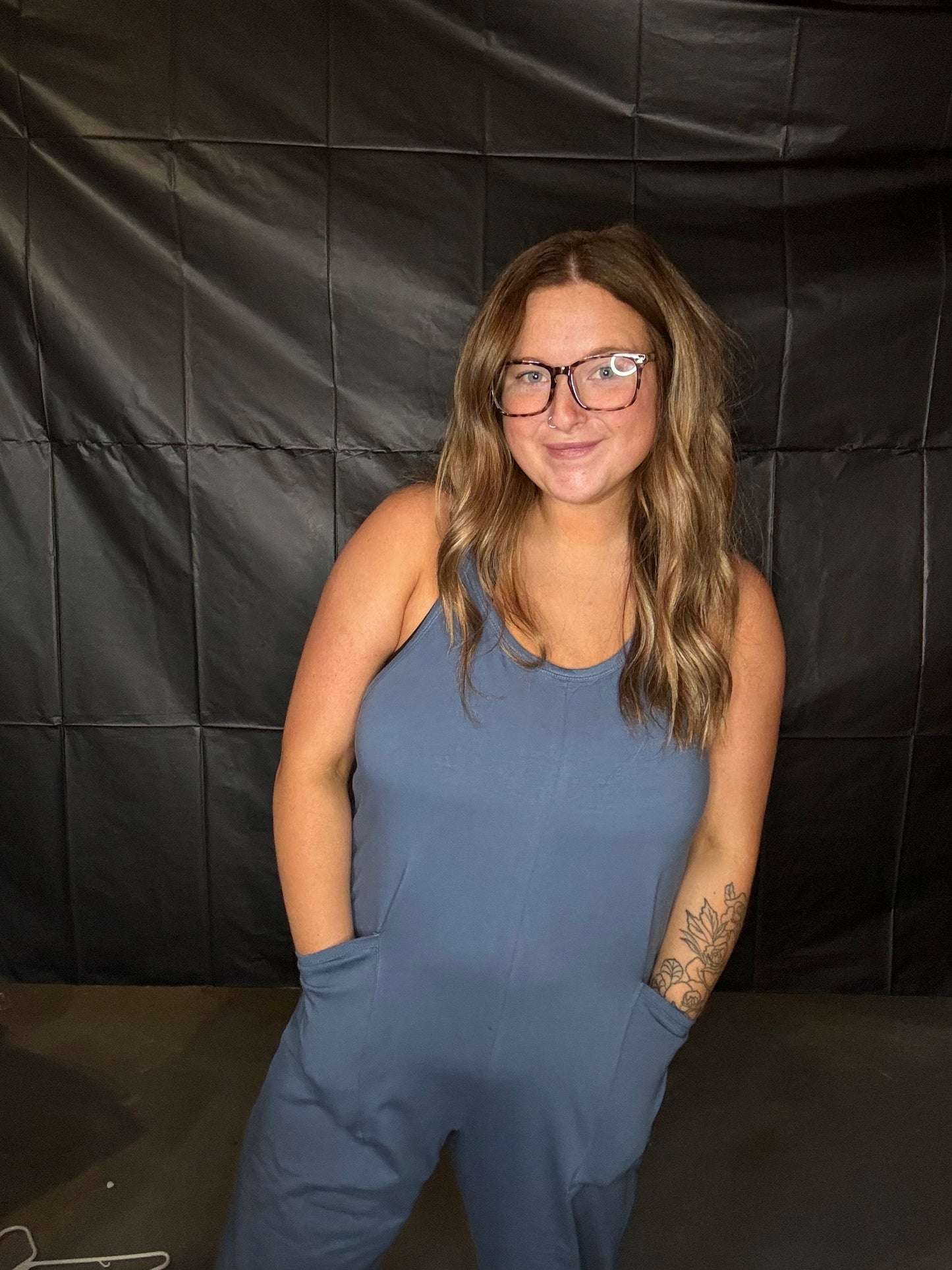Spaghetti Strap Pocket Jumpsuit Thread & Co. Boutique, LLC