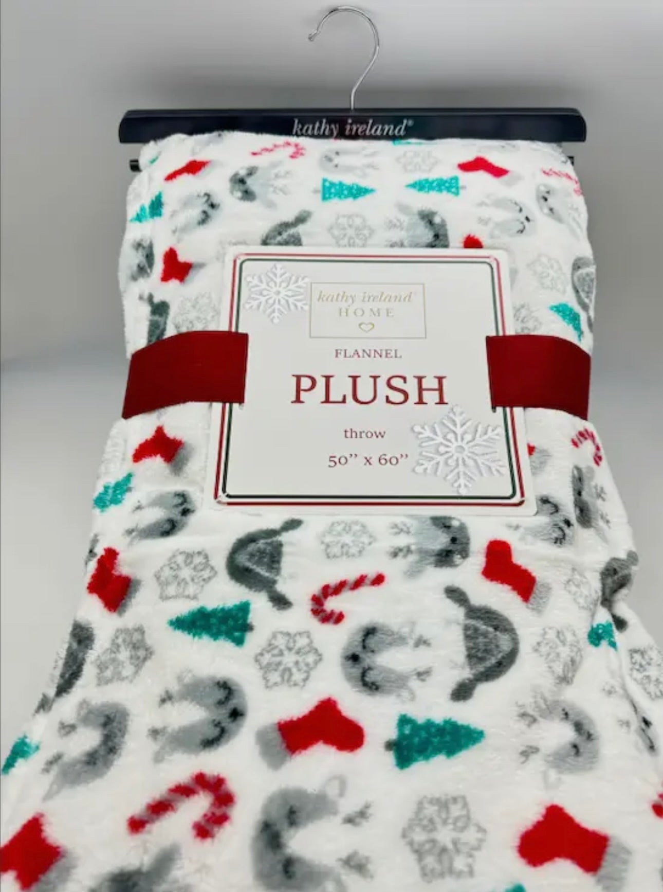 Kathy Ireland Christmas Flannel Fleece Throw Blankets Thread & Co. Boutique, LLC