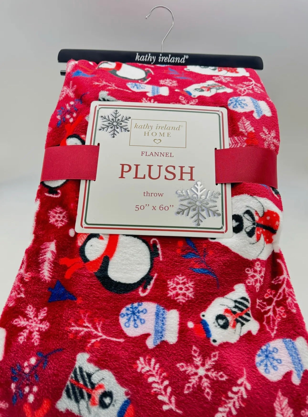 Kathy Ireland Christmas Flannel Fleece Throw Blankets Thread & Co. Boutique, LLC