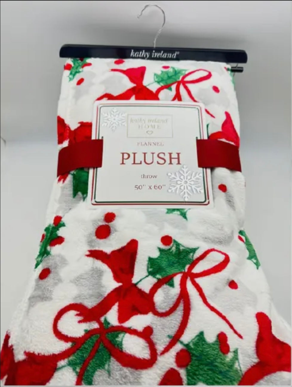 Kathy Ireland Christmas Flannel Fleece Throw Blankets Thread & Co. Boutique, LLC