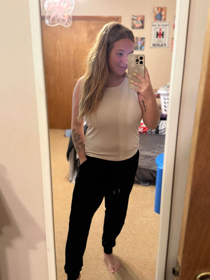 Hold Tight Tank Top in Sand Beige Thread & Co. Boutique, LLC