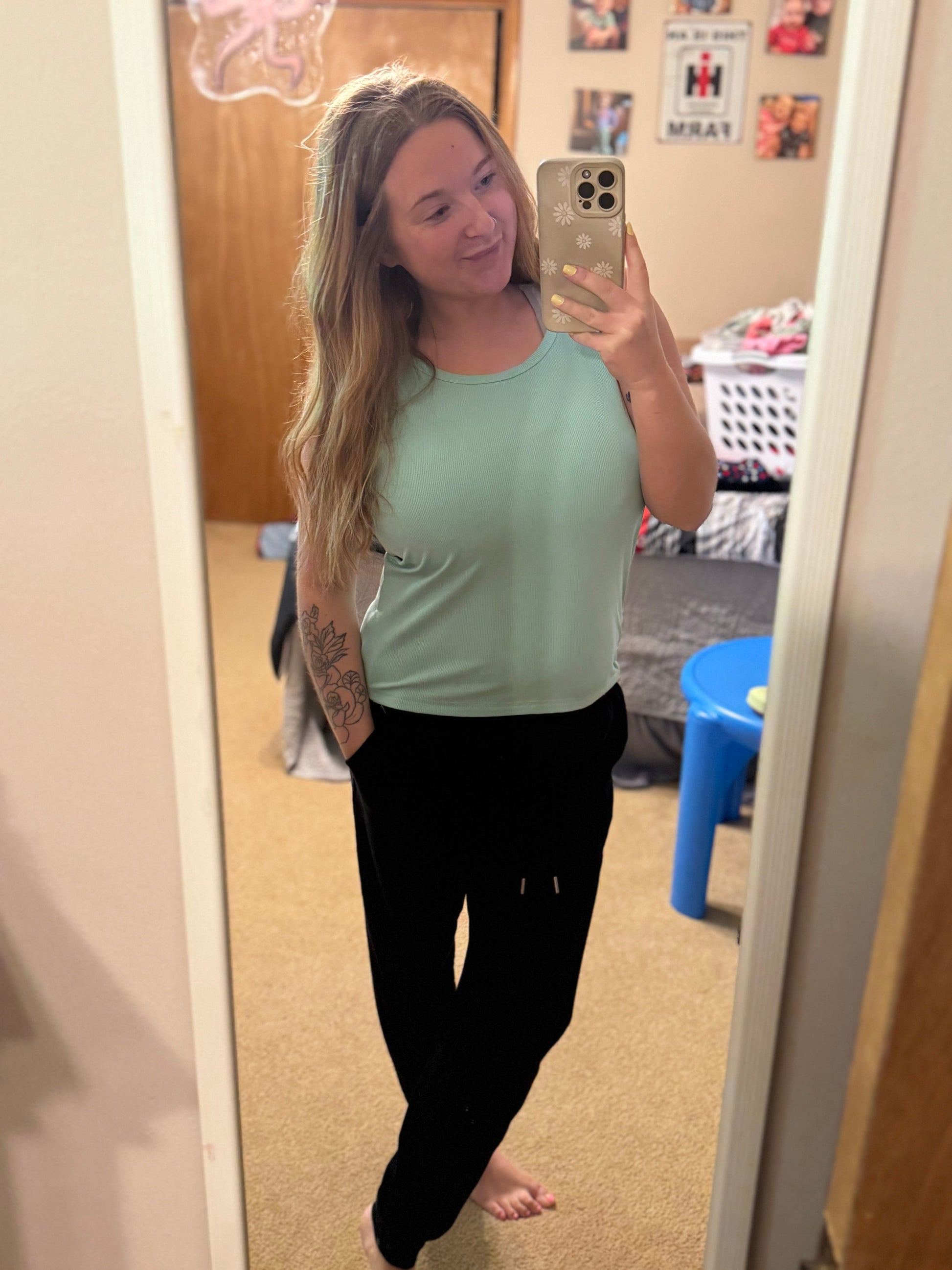 Hold Tight Tank Top in Mint Thread & Co. Boutique, LLC