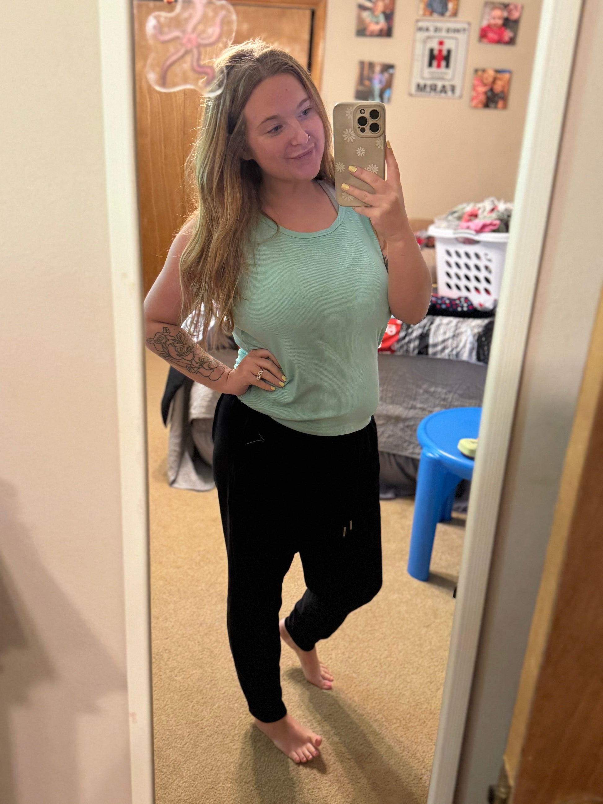 Hold Tight Tank Top in Mint Thread & Co. Boutique, LLC