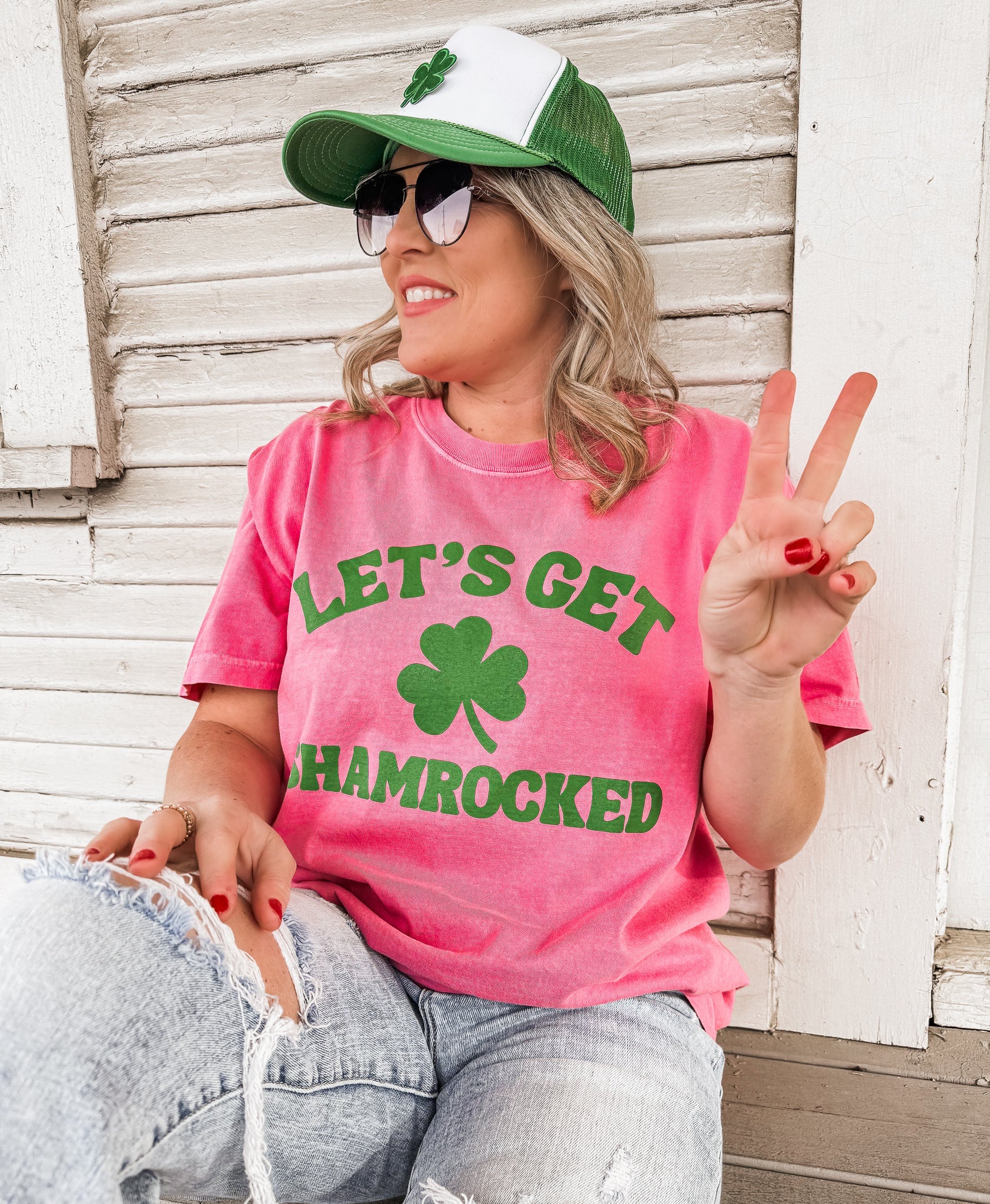 Pre-Order: Let's Get Shamrocked *4 Colors Comfort Colors (S-3X) Chloe Vs Tank The Boutique