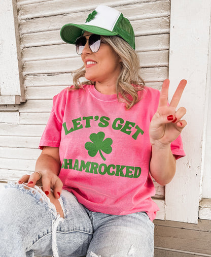 Pre-Order: Let's Get Shamrocked *4 Colors Comfort Colors (S-3X) Chloe Vs Tank The Boutique