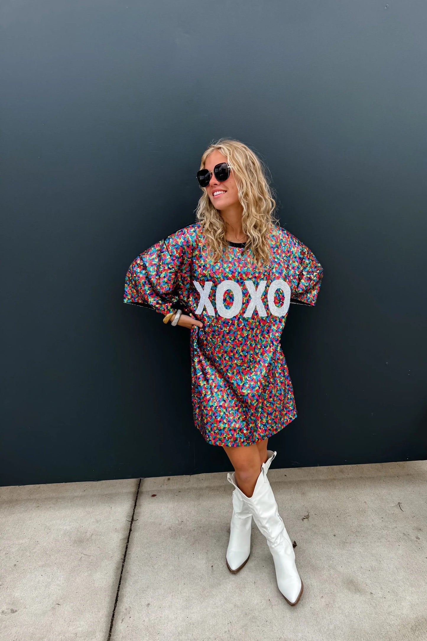 XOXO Sequin Top Thread & Co. Boutique, LLC