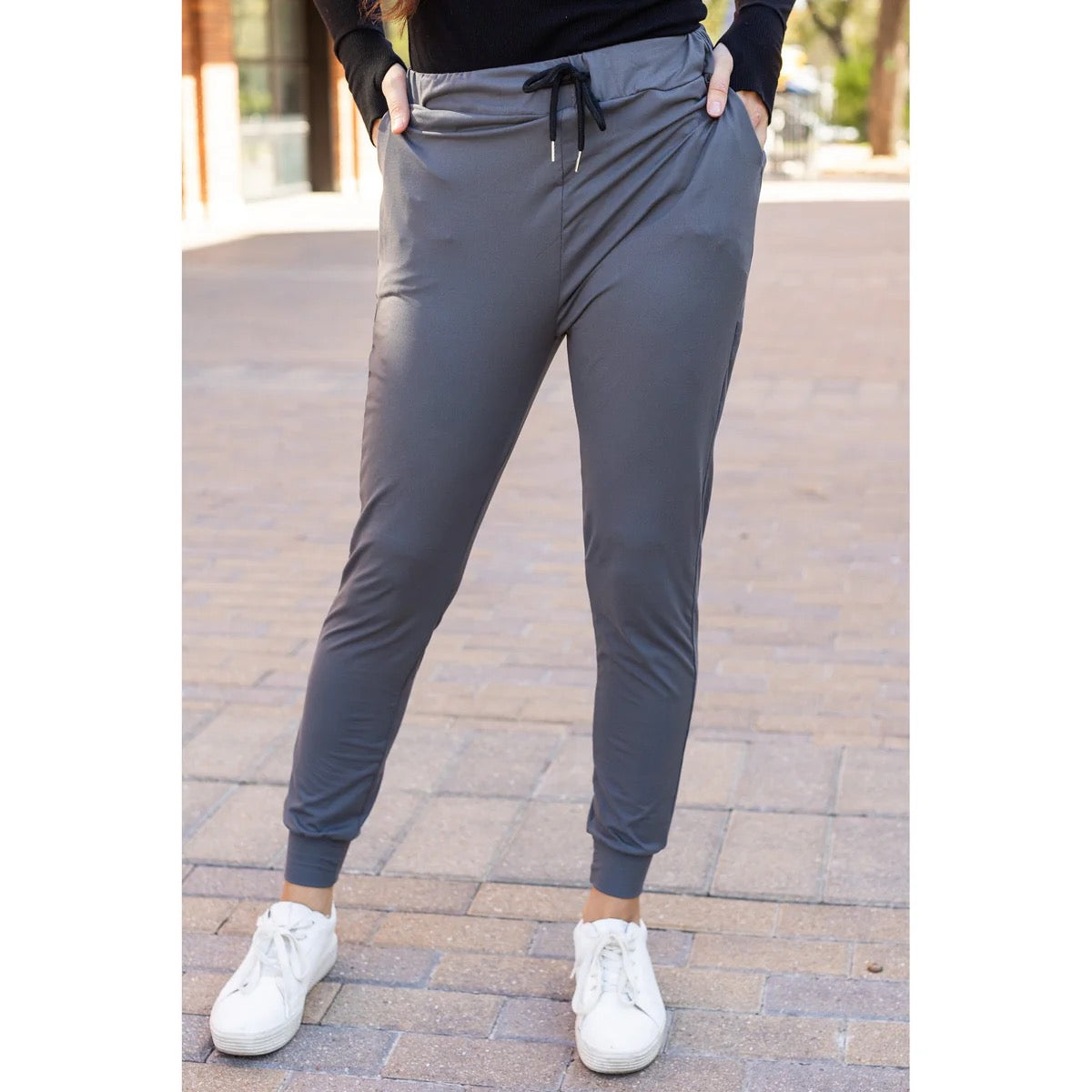 The Cindy Charcoal Joggers Thread & Co. Boutique, LLC