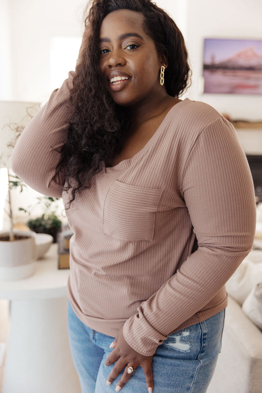 Indeed You Do Long Sleeve V-Neck Top Thread & Co. Boutique, LLC