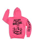 Bad Girl Neon Pink Hoodie Luckless Outfitters
