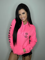 Bad Girl Neon Pink Hoodie Luckless Outfitters