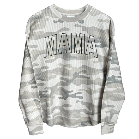 Mama Outline Grey (Front) Shield Republic