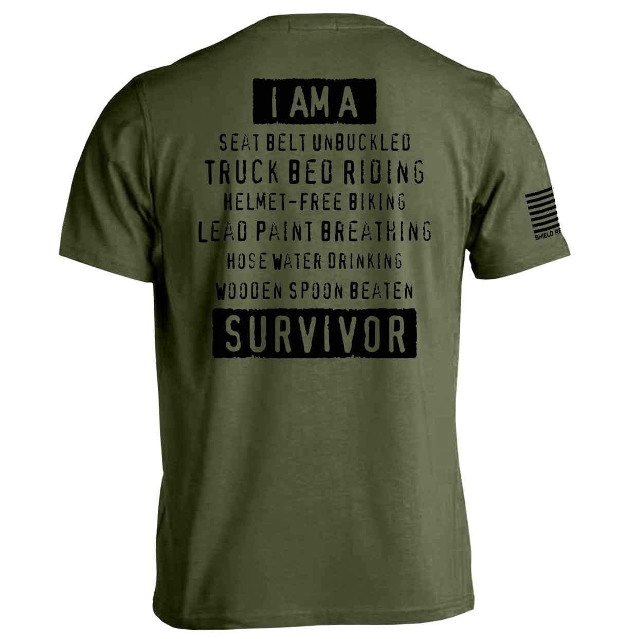 I'm A Hard Times Survivor Shield Republic