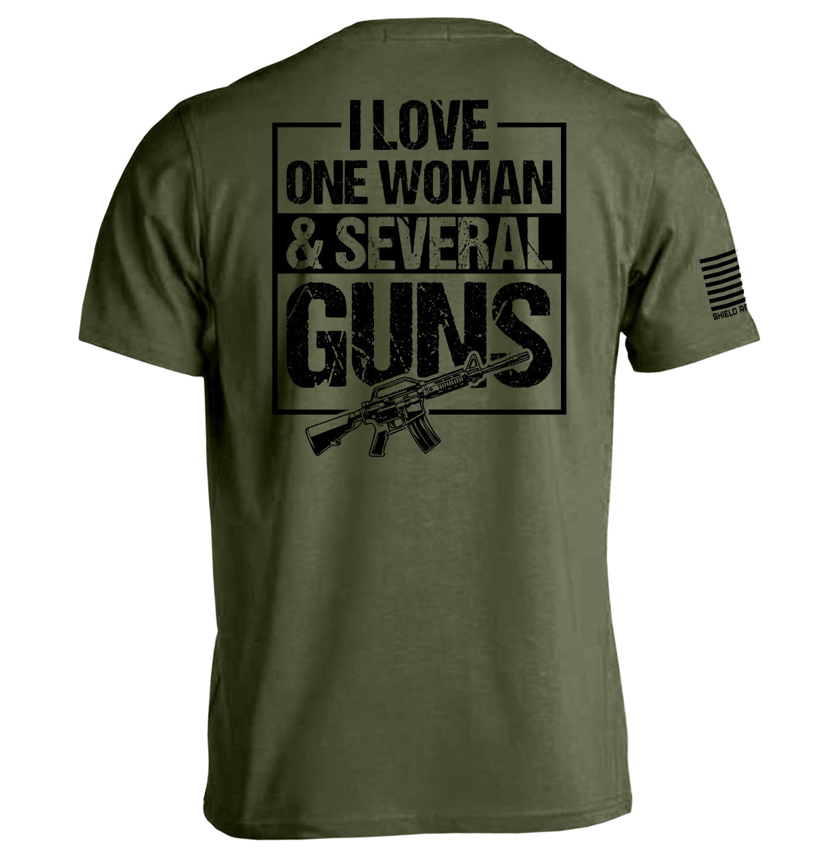 I Love One Woman & Several Guns Shield Republic