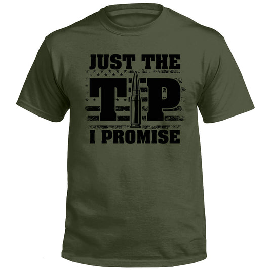 Just The Tip I Promise Flag (Front Print) Shield Republic