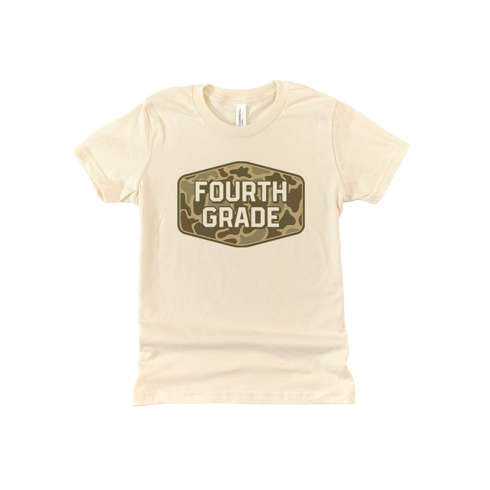 Fourth Grade Duck Camo (Kids) Shield Republic