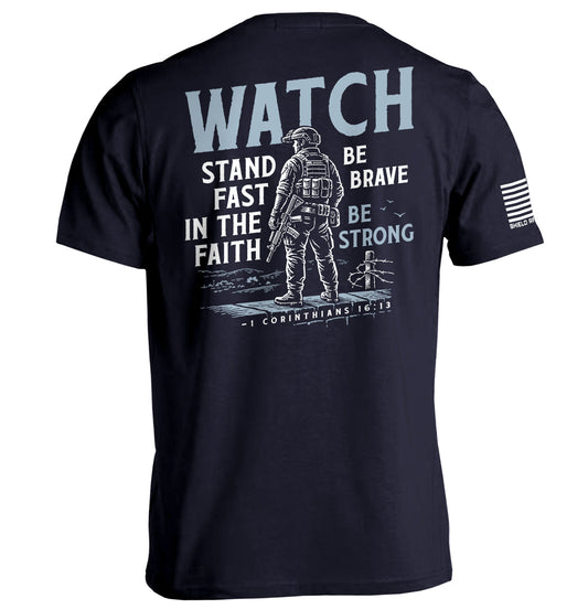 Watch Stand Fast in the Faith (Back Print) Shield Republic