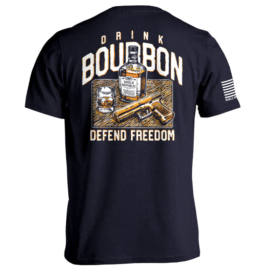 Drink Bourbon Defend Freedom Shield Republic