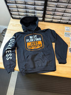 Not Flirting Just Autistic Hoodie Luckless Outfitters