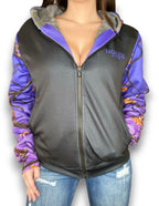PLUMTUOUS CAMO HEAVY ZIP FLEECE HOODIE Luckless Outfitters