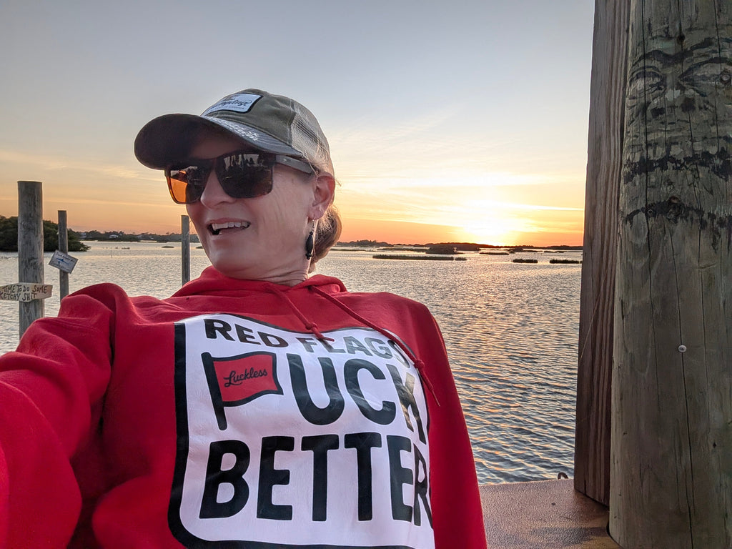 Red Flags Fuck Better Hoodie Luckless Outfitters