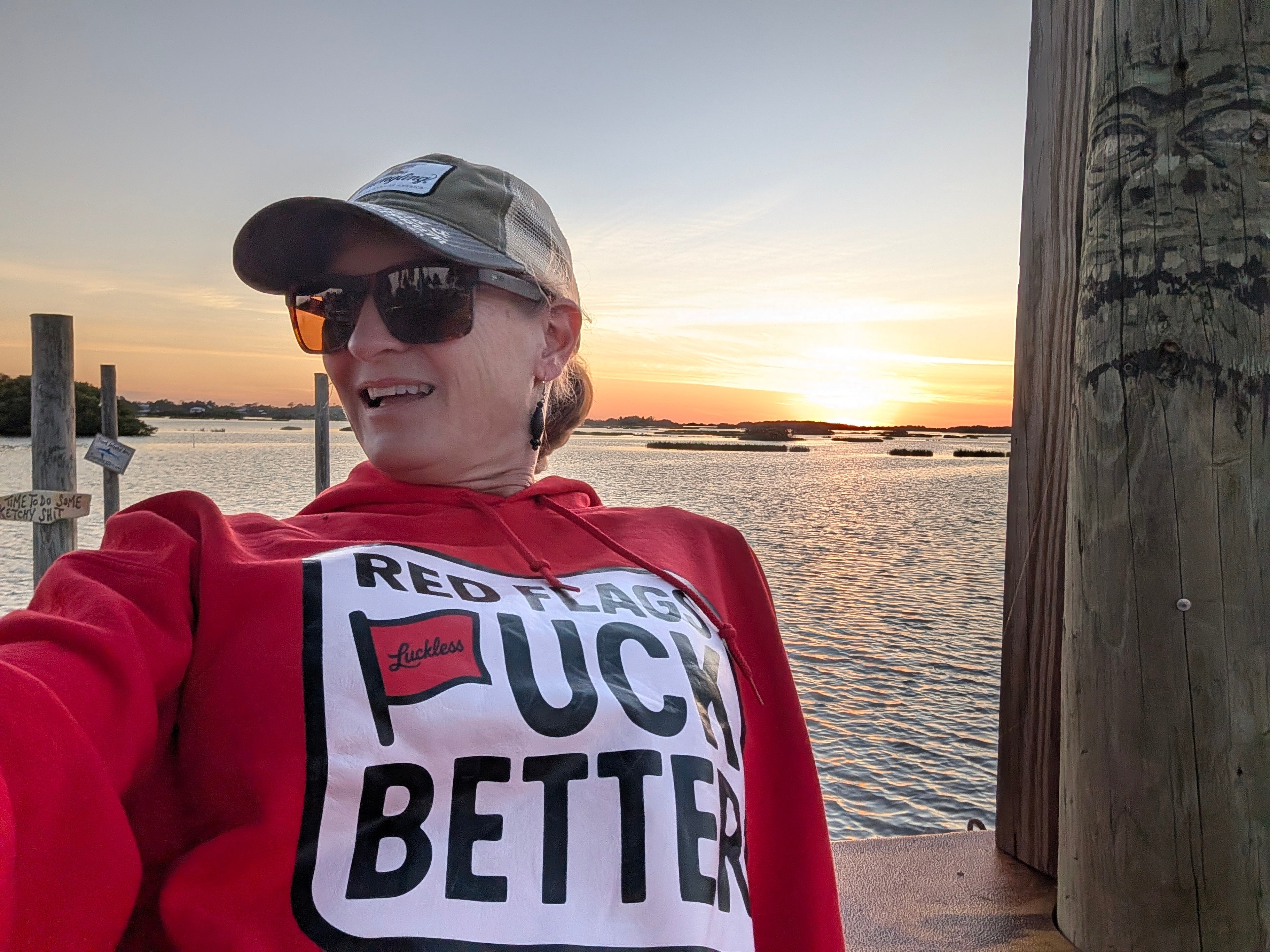 Red Flags Fuck Better Hoodie Luckless Outfitters