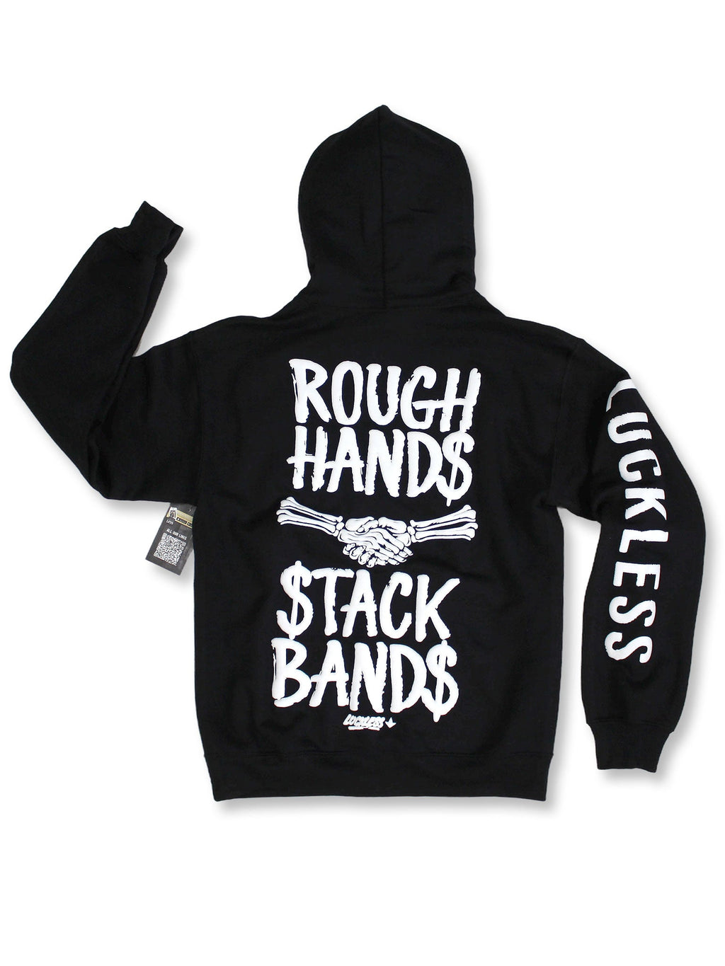 Rough Hands Stack Bands Hoodie Luckless Outfitters