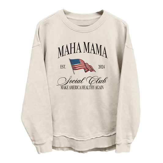 MAHA Mama Social Club (Front Print) Shield Republic