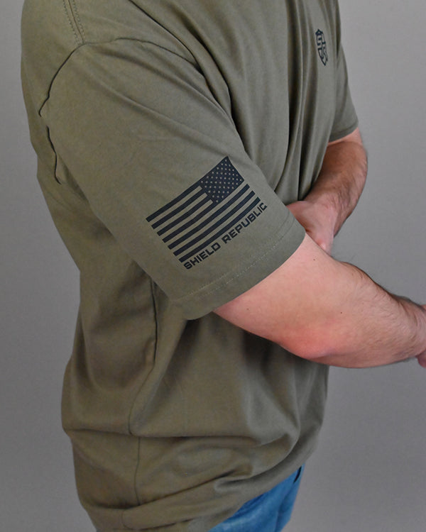 Firearm Flag Graphic Tee & Hoodie Shield Republic