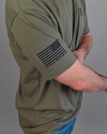 Firearm Flag Graphic Tee & Hoodie Shield Republic