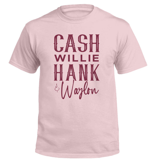 Cash Willie Hank & Waylon Shield Republic