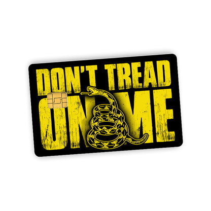 Don't Tread On Me Credit Card Skin Decal Shield Republic