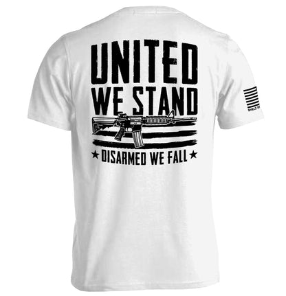 United We Stand Disarmed We Fall Shield Republic