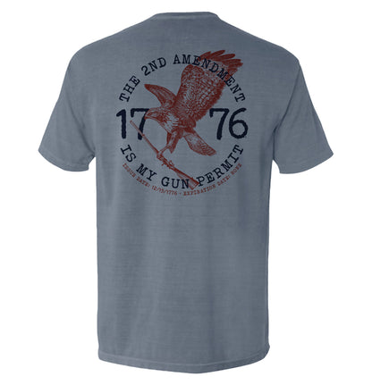 The 2nd Amendment is my Gun Permit Shield Republic