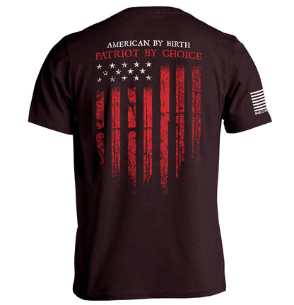 American by Birth Patriot by Choice Shield Republic
