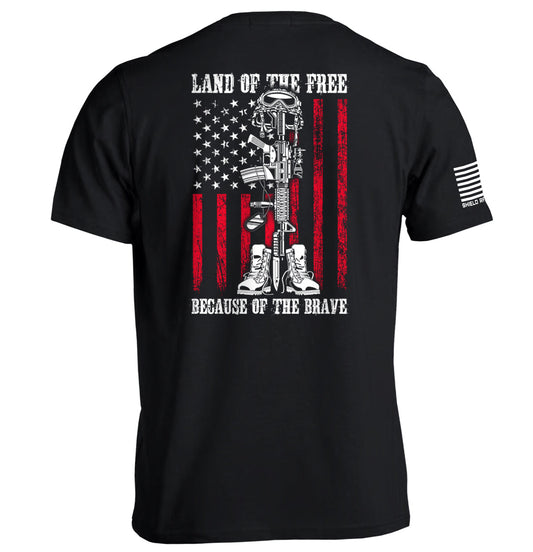 Land of the Free because of the Brave Shield Republic
