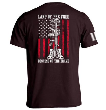 Land of the Free because of the Brave Shield Republic