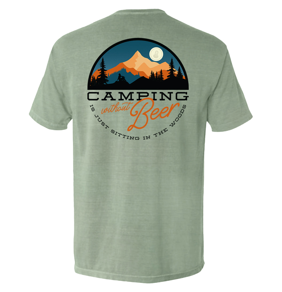 Camping Without Beer is Just Sitting in the Woods Shield Republic