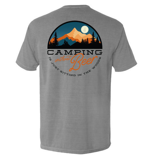 Camping Without Beer is Just Sitting in the Woods Shield Republic