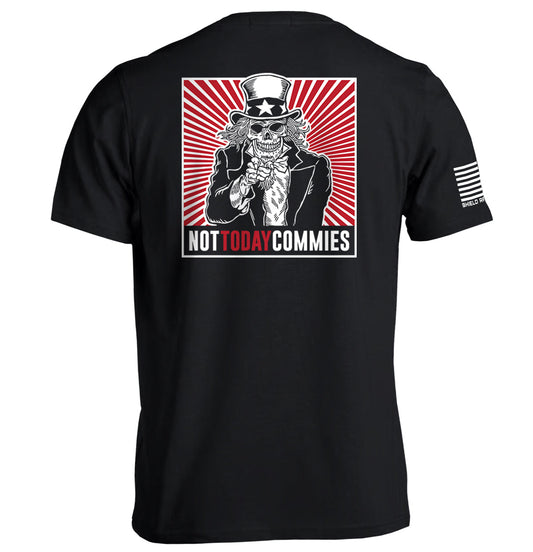 Not Today Commies Uncle Sam (Black) Shield Republic