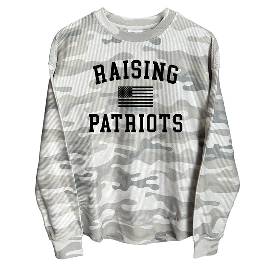 Raising Patriots (Front) Corded Poncho Shield Republic