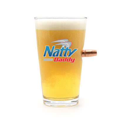 Natty Daddy - 50 Cal Pint Glass Shield Republic